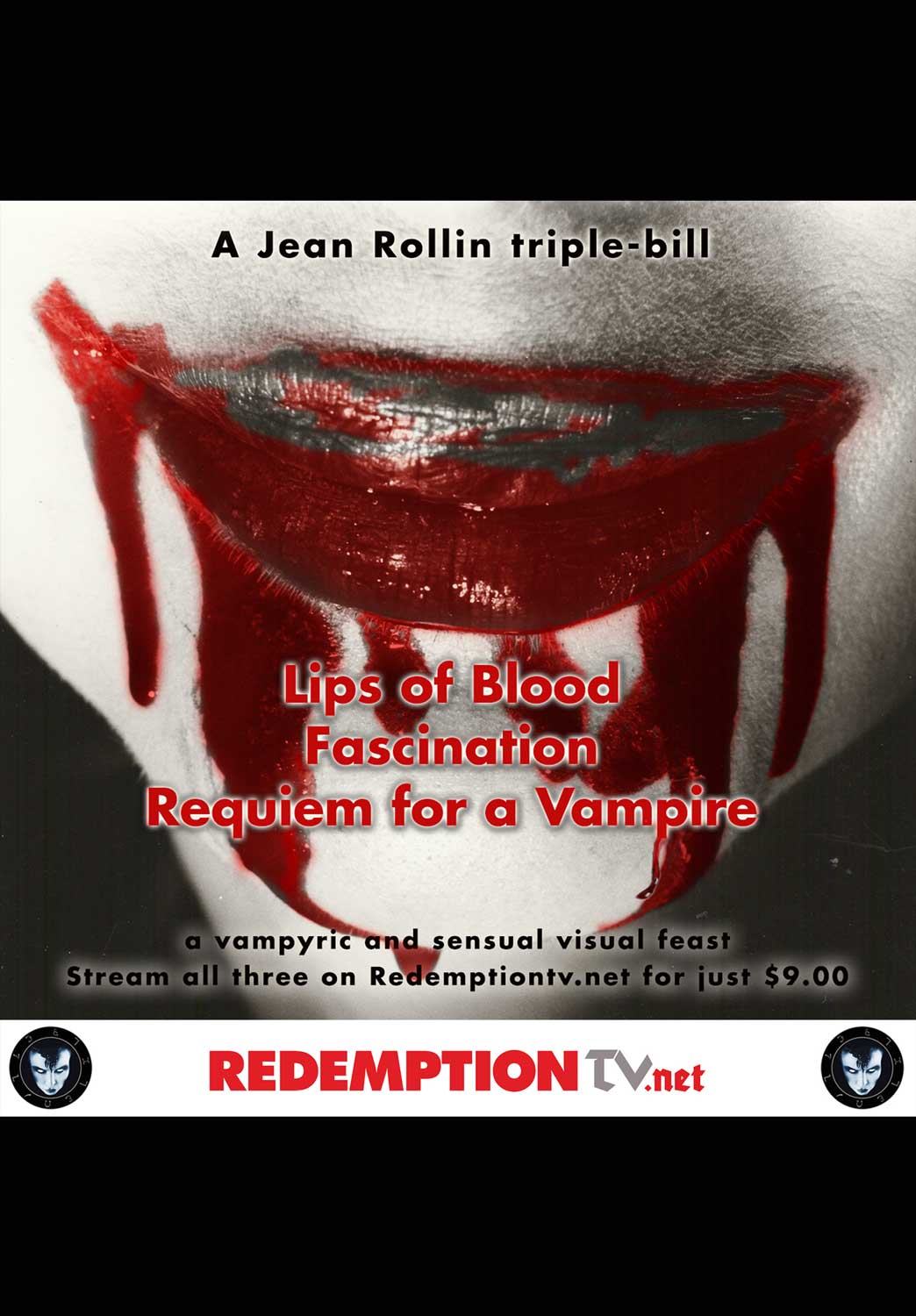 Stream Lips of Blood, Fascination AND Requiem for a Vampire for $9 in our Jean Rollin triple-bill!